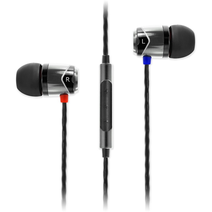 SOUNDMAGIC E10C vezetékes fülhallgató, Mikrofonnal, Ezüst