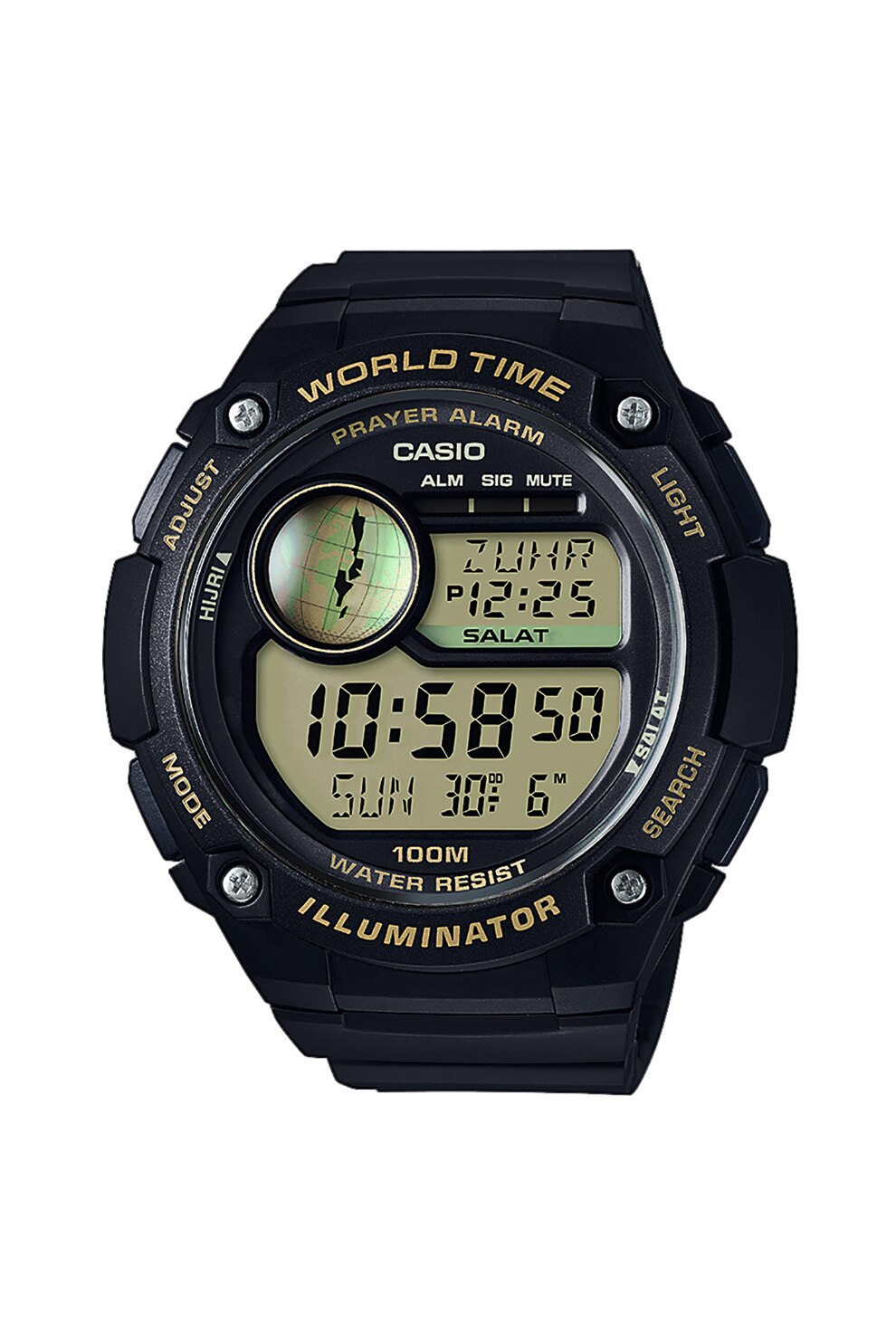 Casio, Ceas cronograf cu display digital, Negru