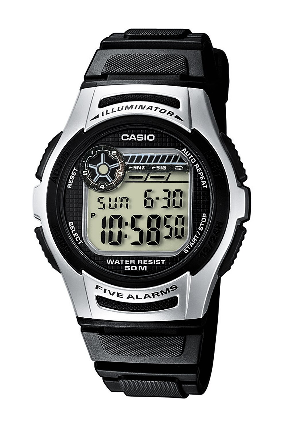 Casio, Ceas cronograf cu display digital, Negru