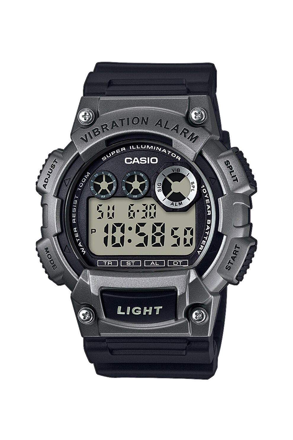 Casio, Ceas cronograf digital, Gri inchis