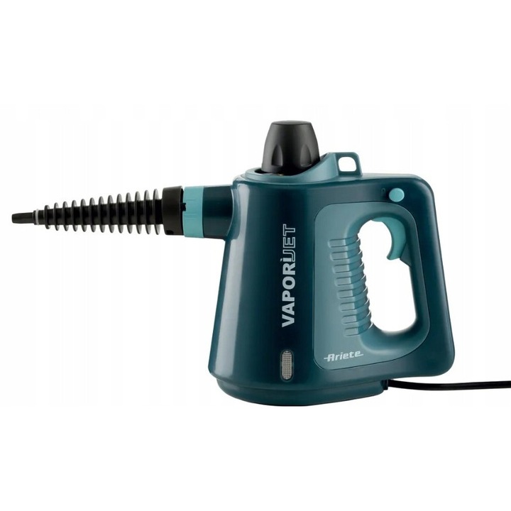 Aparat de curatat cu abur Ariete Vapori Jet 4137, 250ml, albastru, compact