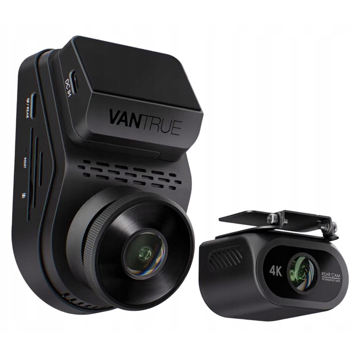 Vantrue S1 Pro Max autós kamera, 4K, GPS, fekete, 9.1x5.4x4.6cm