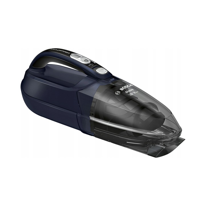 Aspirator de mana Bosch BHN20L, fara fir, 20V, 45 min, alb, 13.5x11x38cm