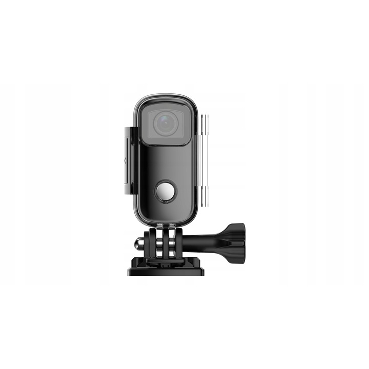 Спортна камера SJCam C100+ черна, 2K, магнитна, 6x2.6x2см
