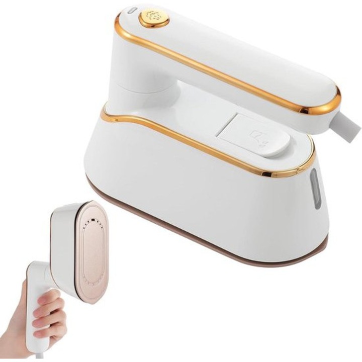 Fier de calcat de calatorie mini 2-in-1 alb compact 25s