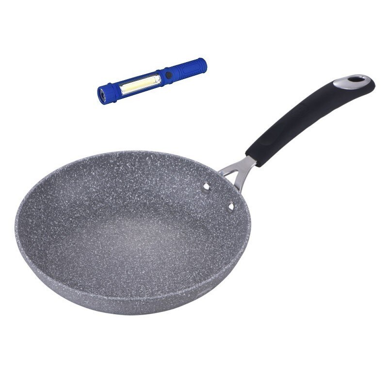 Tigaie aluminiu forjat cu 3 straturi de marmura, Berlinger Haus, 20 cm si lanterna