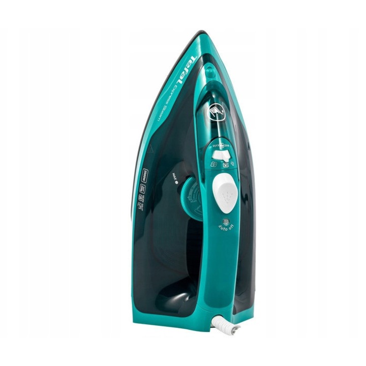 Fier de calcat cu abur Tefal Express Steam 2500W ceramic turcoaz 270ml