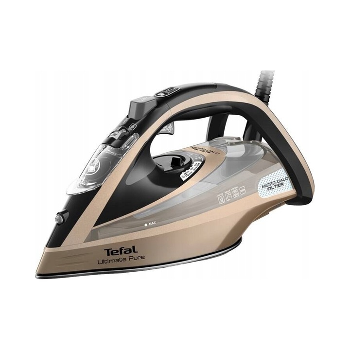 Fier de calcat Tefal Ultimate Pure, 3200W, alb, 15x32x15cm