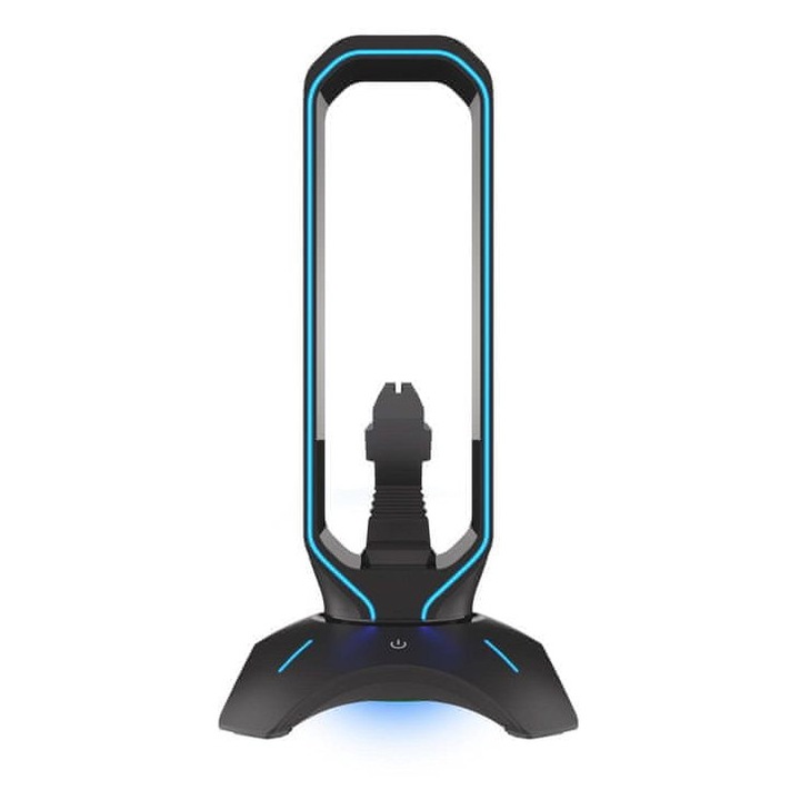 Genesis Vanad 500 fejhallgató tartó, egér bungee, többszínű LED, 2xUSB, 15x10x8cm