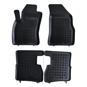 Covoare / Covorase cauciuc FIAT Doblo II 2010->(5/7 locuri) presuri stil tip tavita Rezaw Covoare / Covorase cauciuc FIAT Doblo II 2010->(5/7 locuri) presuri stil tip tavita Rezaw