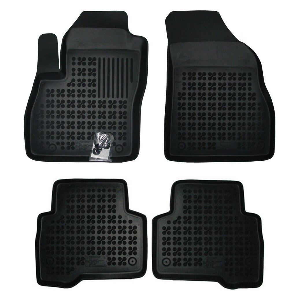 Covoare / Covorase cauciuc FIAT Qubo 2007-> presuri stil tip tavita Rezaw