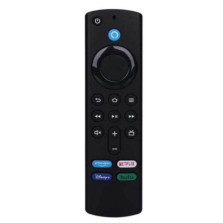 Telecomanda compatibila Fire TV ZYBLSSBB bluetooth microfon streaming negru 14x3.8x1.6cm