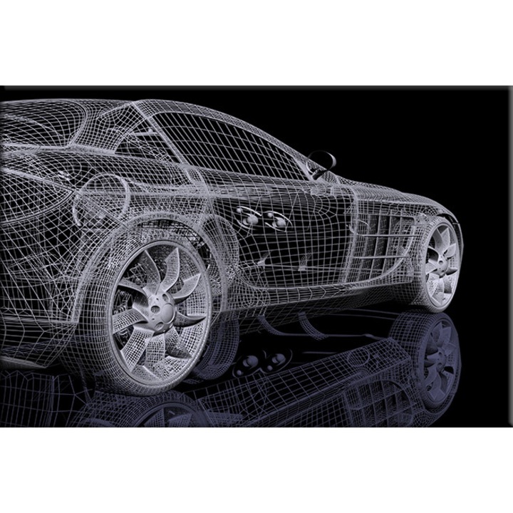Картина Startonight DualView Автомобил 3Д, светлина в тъмнотo, 80 x 120 см