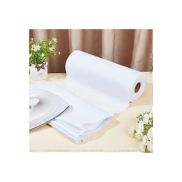 Fehér ragasztós közbélés textil anyag 30x900cm közepes vastagság