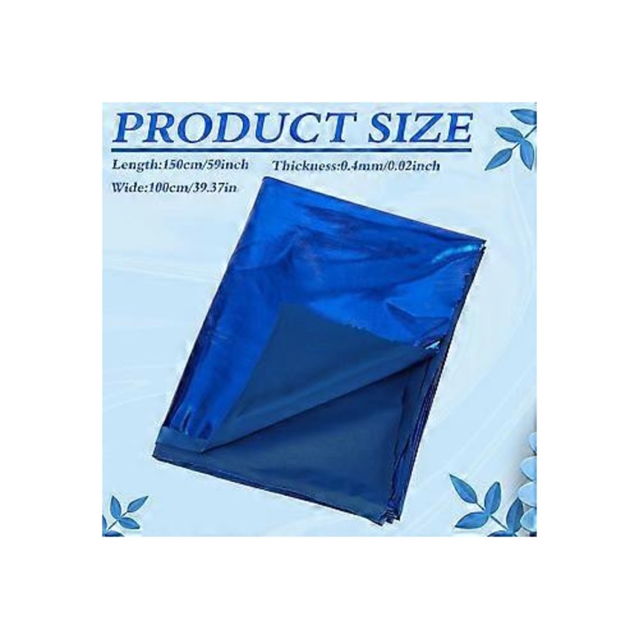 Anyag: kék csillogó holografikus spandex textil 1x1.5m rugalmas