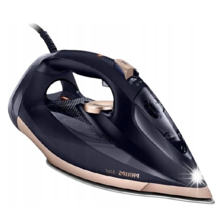 Fier de calcat cu abur Philips Azur 7500, 3200W, albastru-negru, 300ml