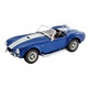 Modell fém Shelby Cobra 427 SC Welly kék 16x7.3x4.8cm