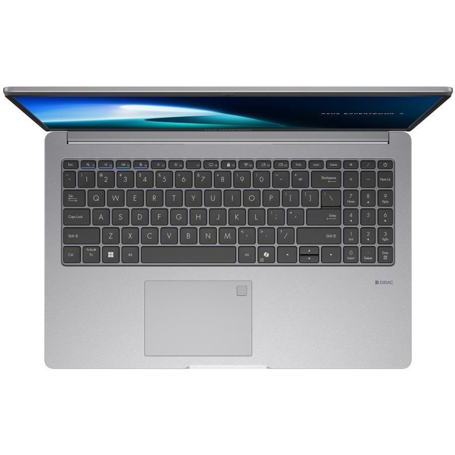 Laptop ASUS ExpertBook, 15.6" Full HD, Intel® Core™ 5 210H pana la 4.8 GHz, 16 GB RAM DDR5, 512 GB SSD, Intel® Graphics, Windows 11 Pro, Misty Grey 512 GB