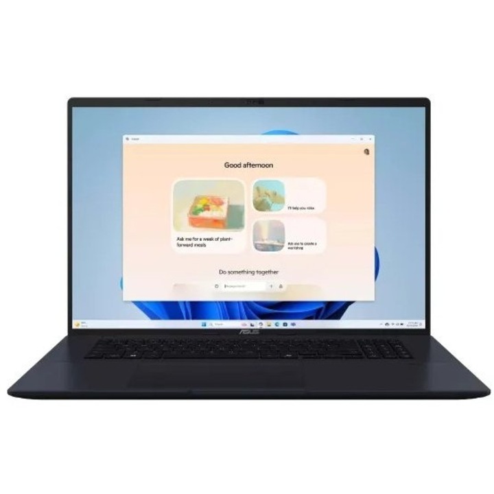 Laptop ASUS VivoBook 18, 18" WUXGA, AMD Ryzen™ AI 5 430 pana la 4.5 GHz, 16 GB RAM DDR5, 512 GB SSD, AMD Radeon, Windows 11 Home, Quiet Blue 512 GB