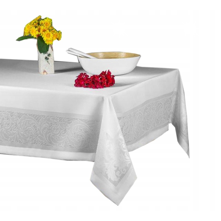 Mesa Laura asztalterítő, teflon bevonatú, fehér, 140x350 cm