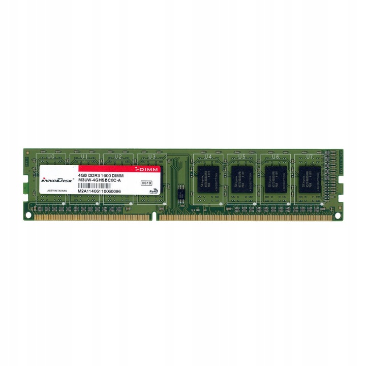 Memória RAM Innodisk M3UW-4GHSBC0C-A 4GB DDR3 1600MHz Non-ECC DIMM