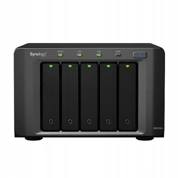 NAS Synology DS1512+ 5 гнезда Intel Atom 2.13GHz 1GB DDR3