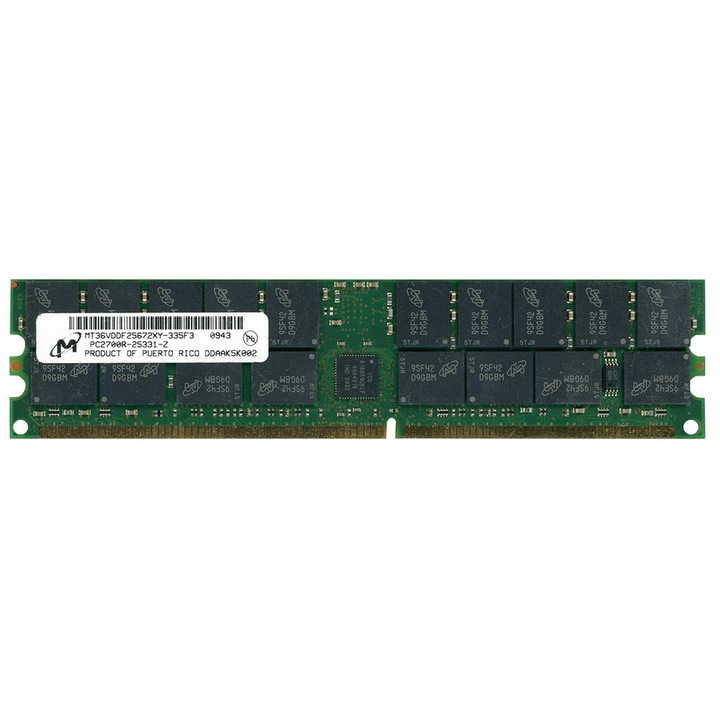 Memória RAM Micron MT36VDDF25672XY-335F3 2GB DDR-333MHz ECC 184-PIN DIMM