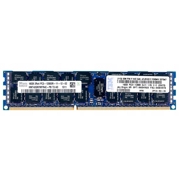 IBM 16GB DDR3 1600MHz REG ECC CL11 240-PIN DIMM RAM memória