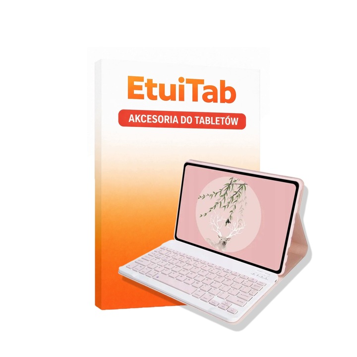 Husa cu tastatura Bluetooth EtuiTab Lenovo Yoga Tab 11.1 roz 18mm