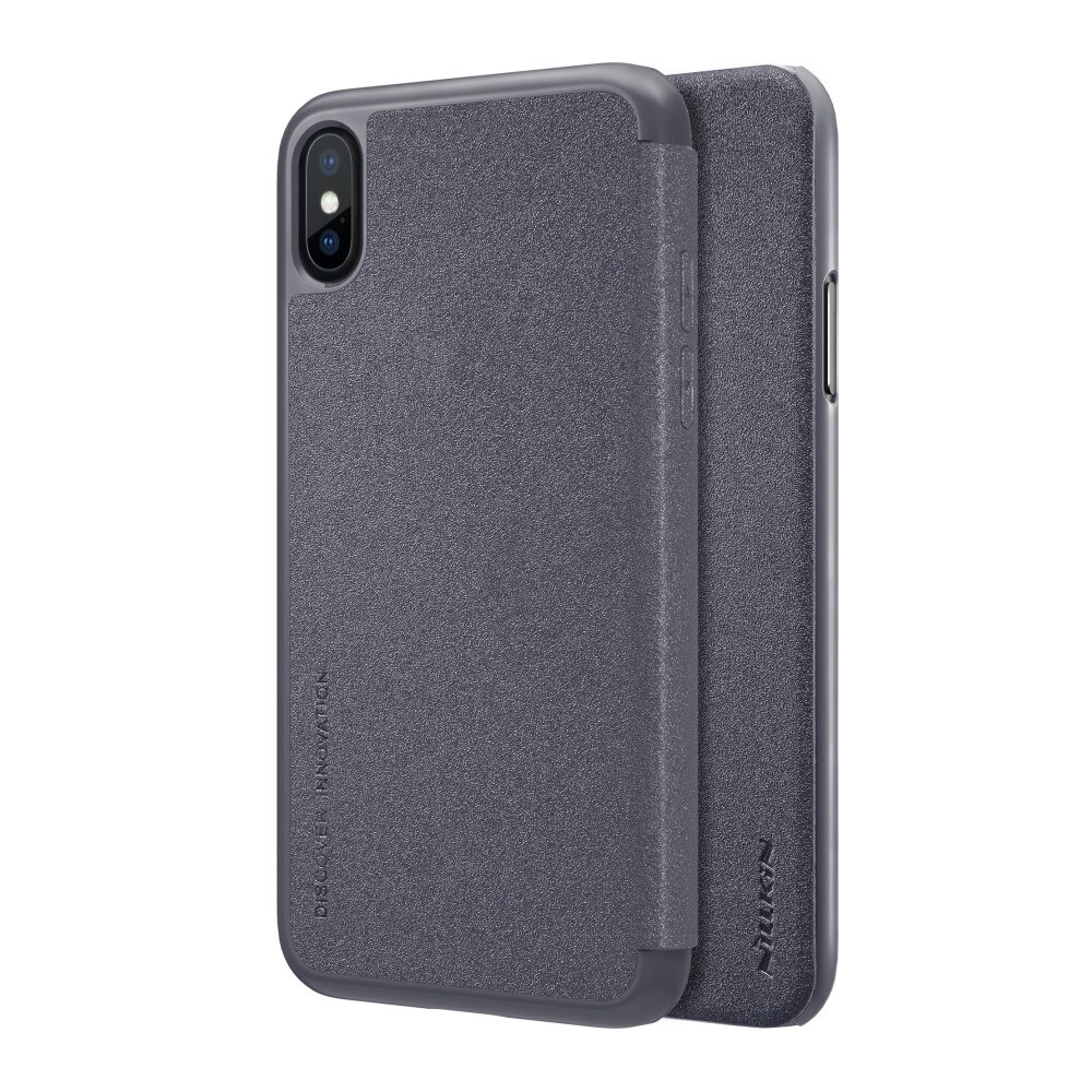 Husa flip Nillkin Sparkle pentru iPhone X, negru