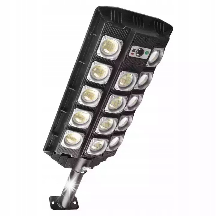 Lampa solara LED stradala cu senzor miscare si telecomanda alb rece 43x17x4cm IP65