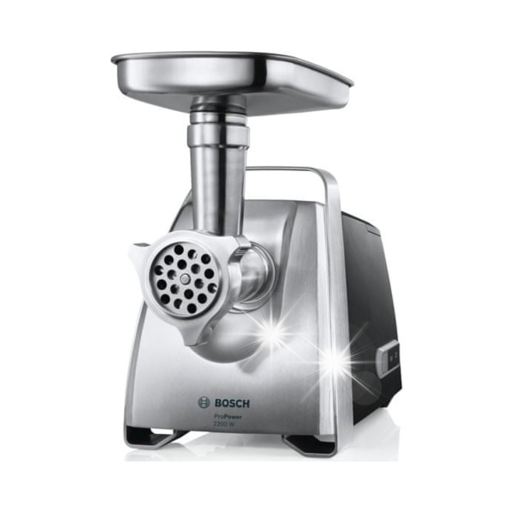 Masina de tocat carne Bosch MFW68660, 800W, negru, 3-8mm, 2 tamburi, 8x22cm