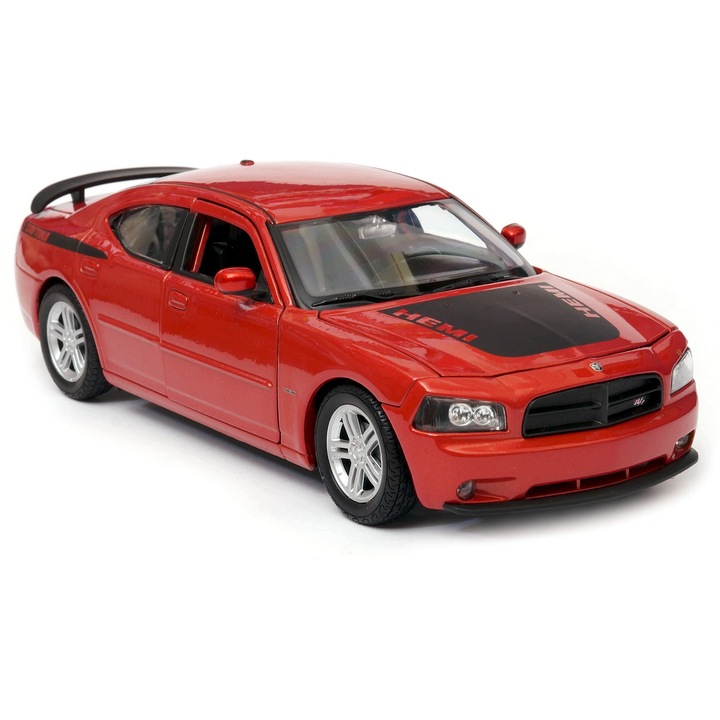 Modellautó Dodge Charger Daytona RT Welly narancssárga 19cm