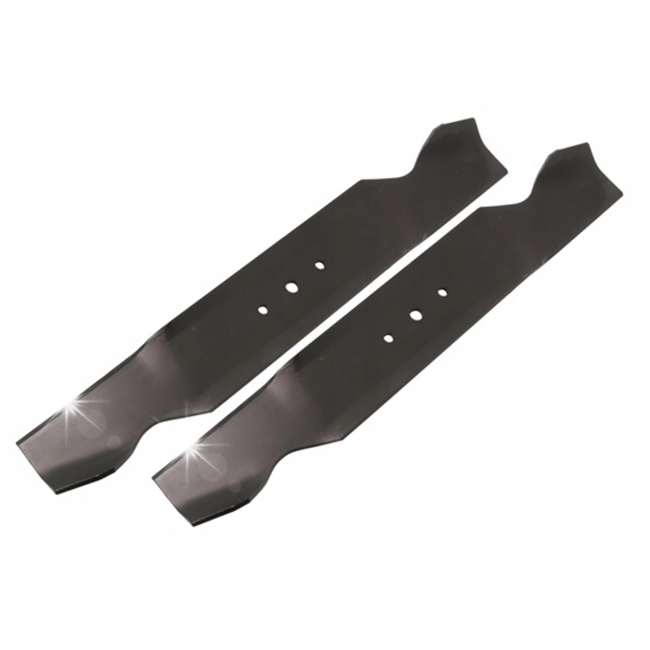 Комплект от 2 режещи ножа Rotary 490x76mm, отвори 10.4mm, 7.9mm, 63.5mm, за трактор MTD 38"