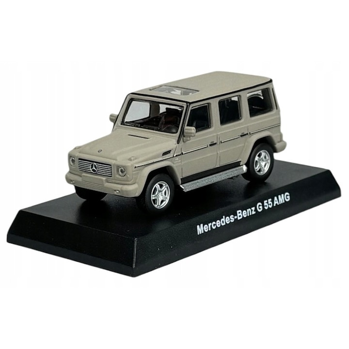 Kyosho Mercedes-Benz G-osztály G55 AMG szürke autómodell 6,5x3x2cm 1:64