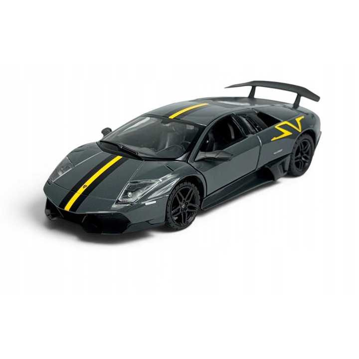 Rastar Lamborghini Murcielago LP 670-4 Superveloce fém autó, szürke, 19x9cm, 1:24