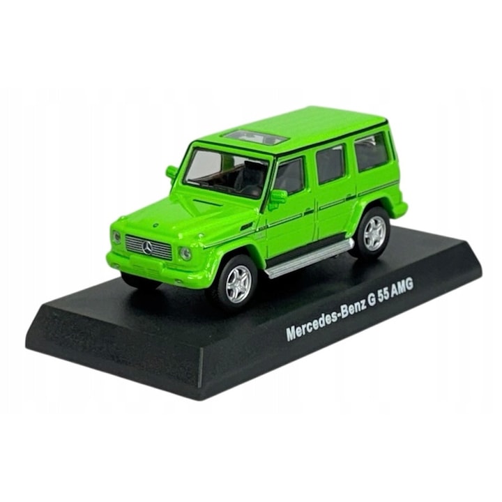 Kyosho Mercedes-Benz G-osztály G55 AMG zöld kisautó 6.5x3x2cm 1:64