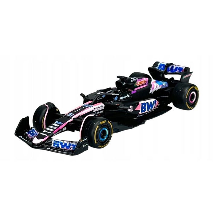 Modell fém Formula 1 Bburago Alpine A524 Esteban Ocon 10cm 1:43