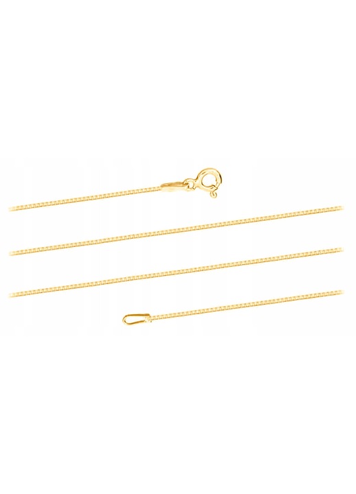 Lantisor dama Siju 925 placat aur galben 65cm 0,7mm