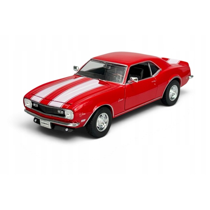 Welly Chevrolet Camaro Z28 fém autó, piros, 18x8cm, 1:24