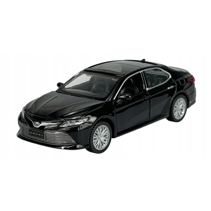 MSZ fém autó Toyota Camry VIII XV70 fekete 13x6x4cm visszahúzós