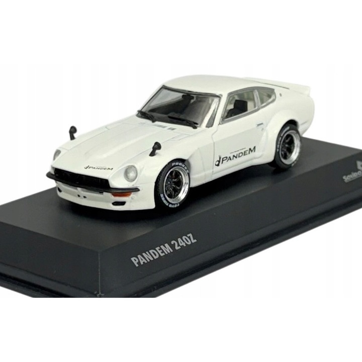 Solido Datsun 240Z 1973 autómodell, fehér, 9,5x3,5x2,5cm, 1:43