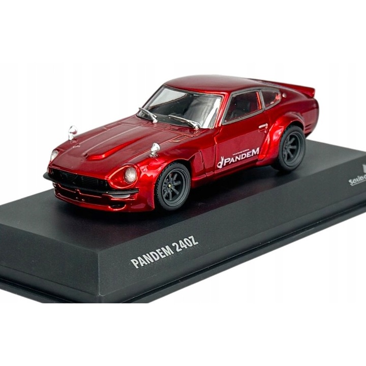 Solido 1973 Datsun 240Z piros autómodell 9,5x3,5x2,5cm 1:43