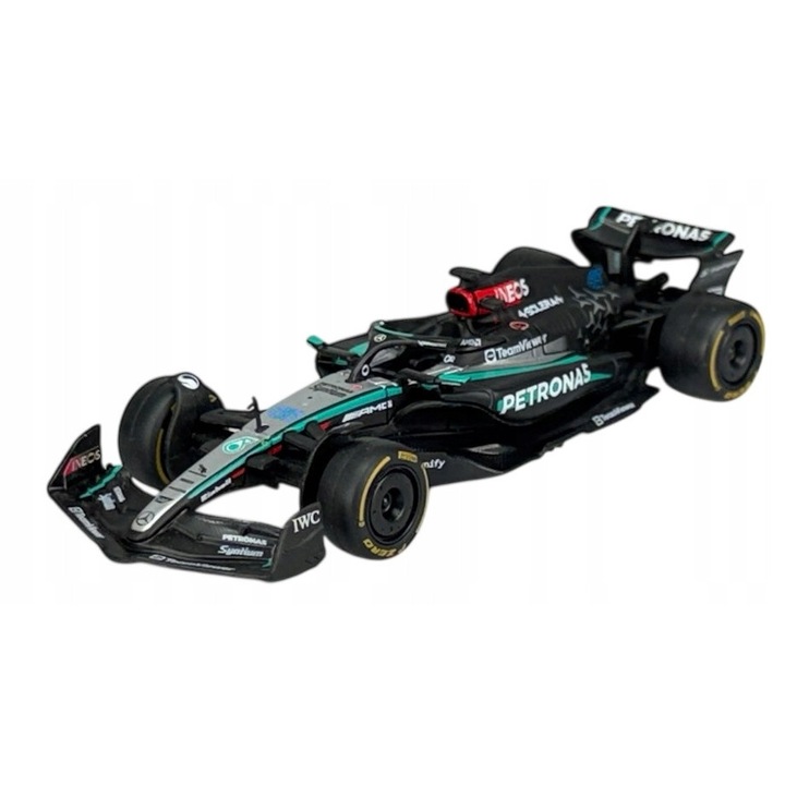 Bburago Mercedes AMG F1 W15 George Russell kisautó 12cm többszínű 1:43