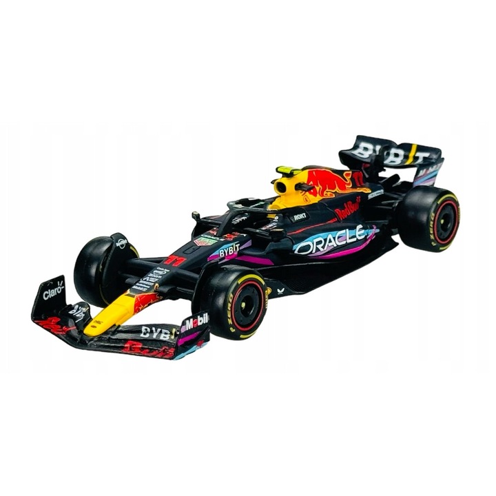 Bburago Red Bull RB19 #11 Perez GP Miami 1:43 fémkék kisautó