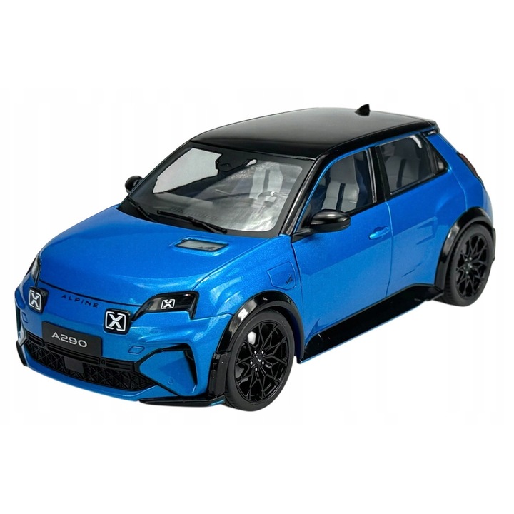 Solido Alpine A290 GTS fém modell, kék, 1:18, 31x15x14cm