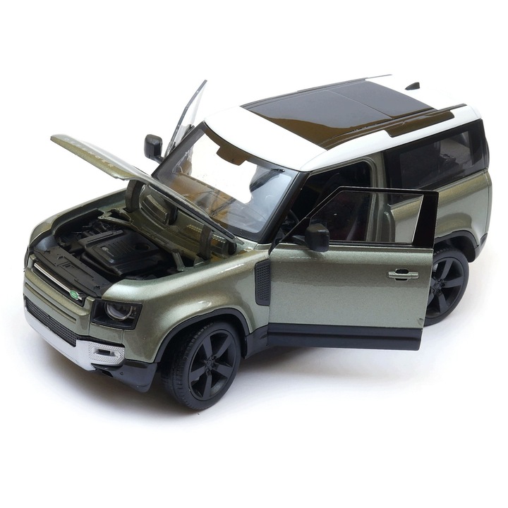 Welly Land Rover Defender 2020 modellautó zöld 1:24 19cm