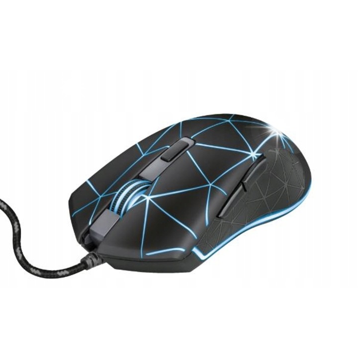 Геймърска мишка Trust GXT 133 Locx, оптична, 4000 dpi, черна, USB, 6 бутона, 1,8м