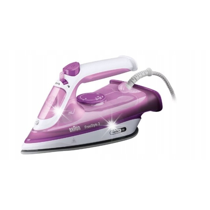 Fier de calcat Braun FI3124, 2400W, ceramica, violet, 270ml