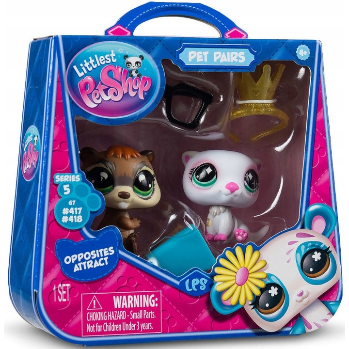 Комплект фигурки Hasbro Littlest Pet Shop Серия 5, 2 броя, многоцветен